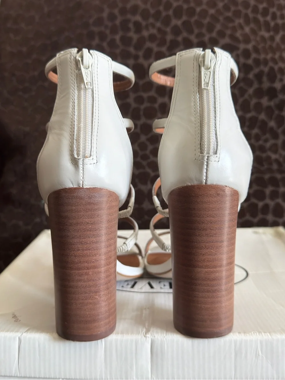 Steve Madden Crystal Leather Sandals - Picture 4 of 8